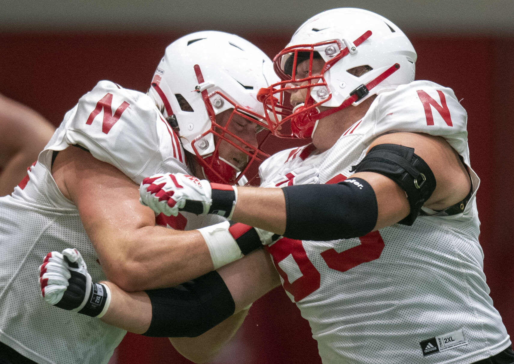 NU football practice, 8.1